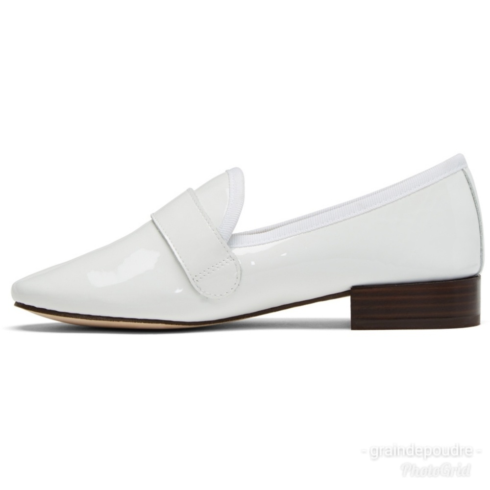New 2x 🎉HP🎉 Repetto White Michael Jackson Patent Loafers 38.5 7 7.5 - Picture 2 of 5
